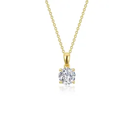 0.85 CTW 4-Prong Solitaire Necklace