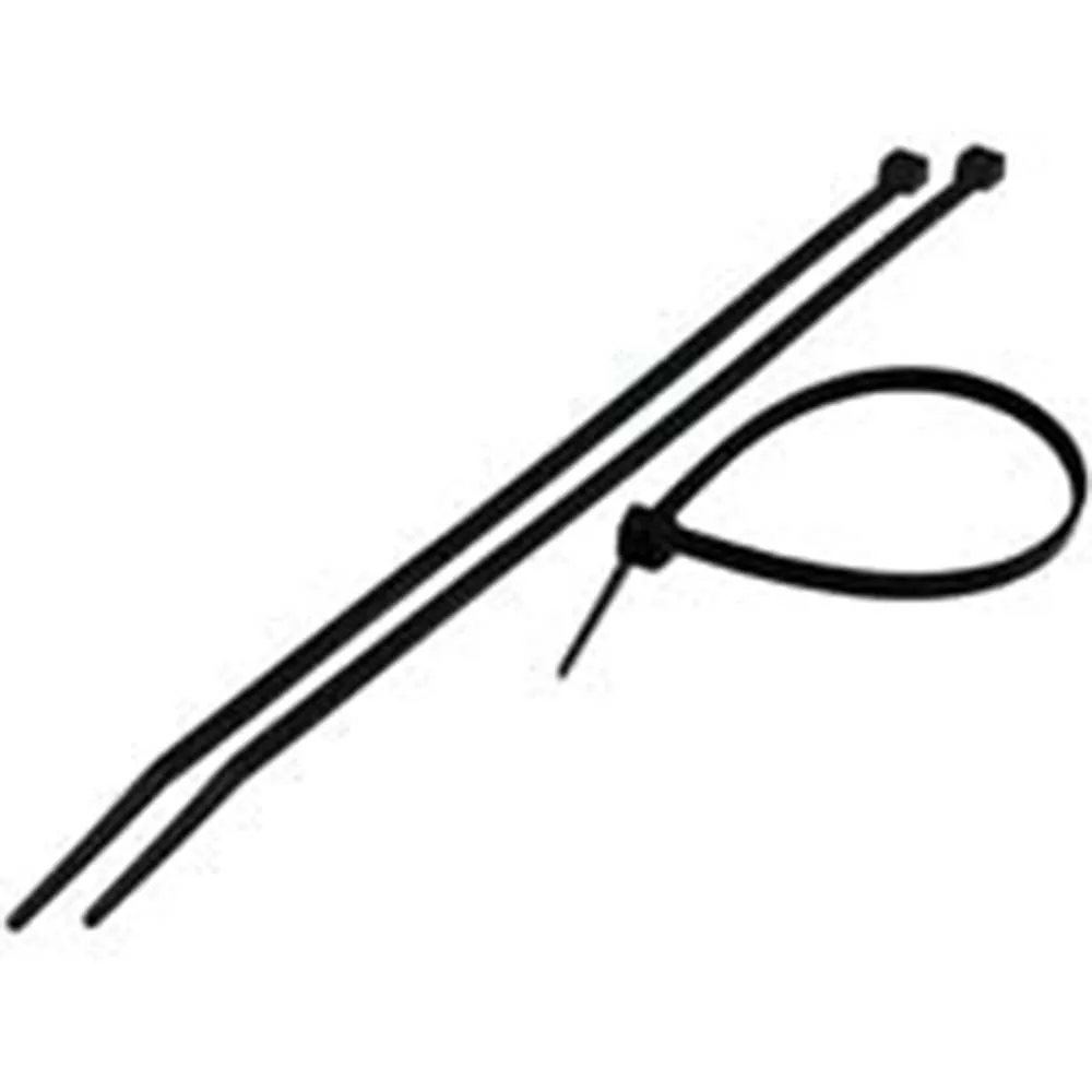 11" Black Cable Ties, Pk50 - SLF11-50