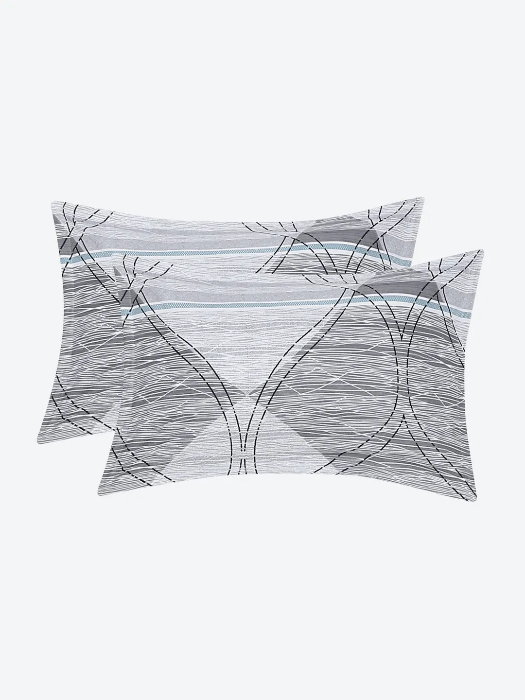 120 GSM  Polyester Double Bed Bedsheet with 2 Pillow Covers