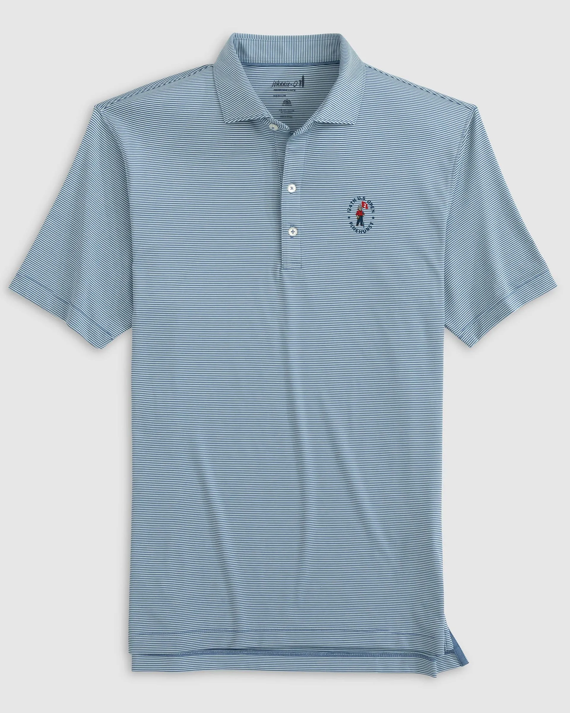 124th U.S. Open Lyndonn Striped Jersey Performance Polo