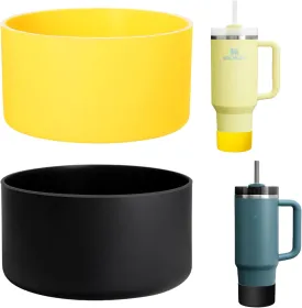 2-Pack Silicone Boot for Stanley 40 30 oz Quencher Adventure Tumbler, IceFlow 30 20 oz, Stanley Cup Protector