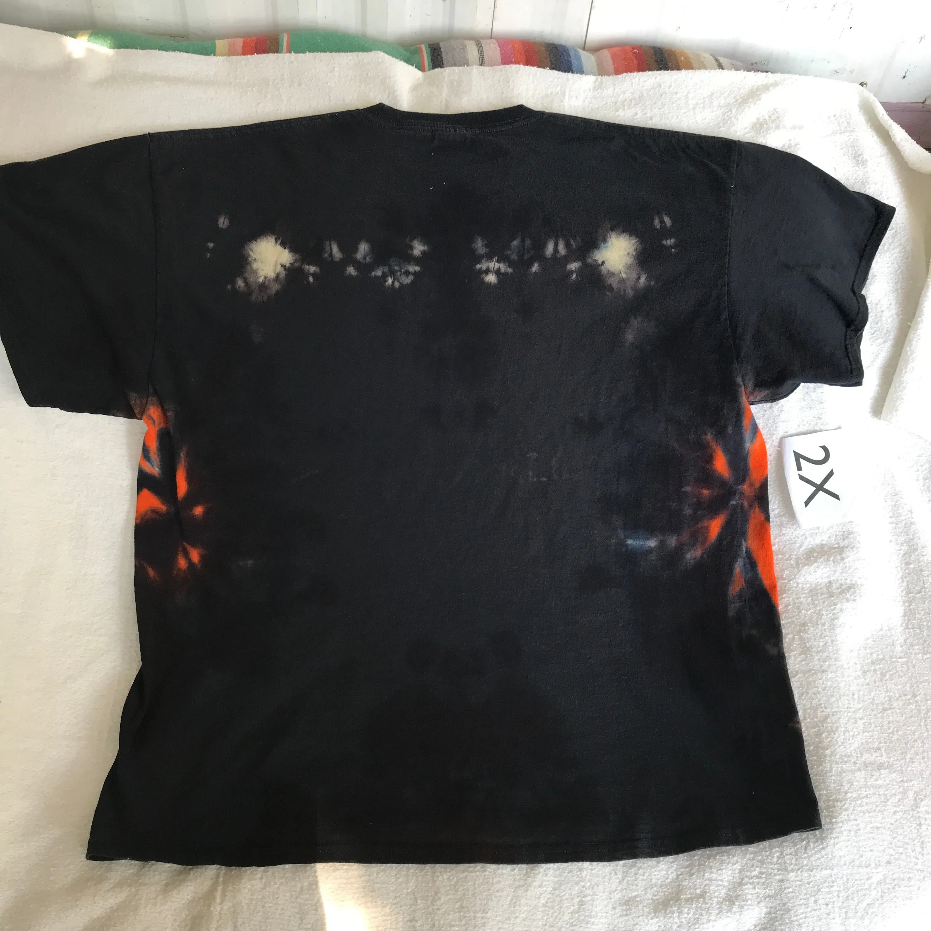 2X Discharged & Tie-Dyed Spiderweb Tee