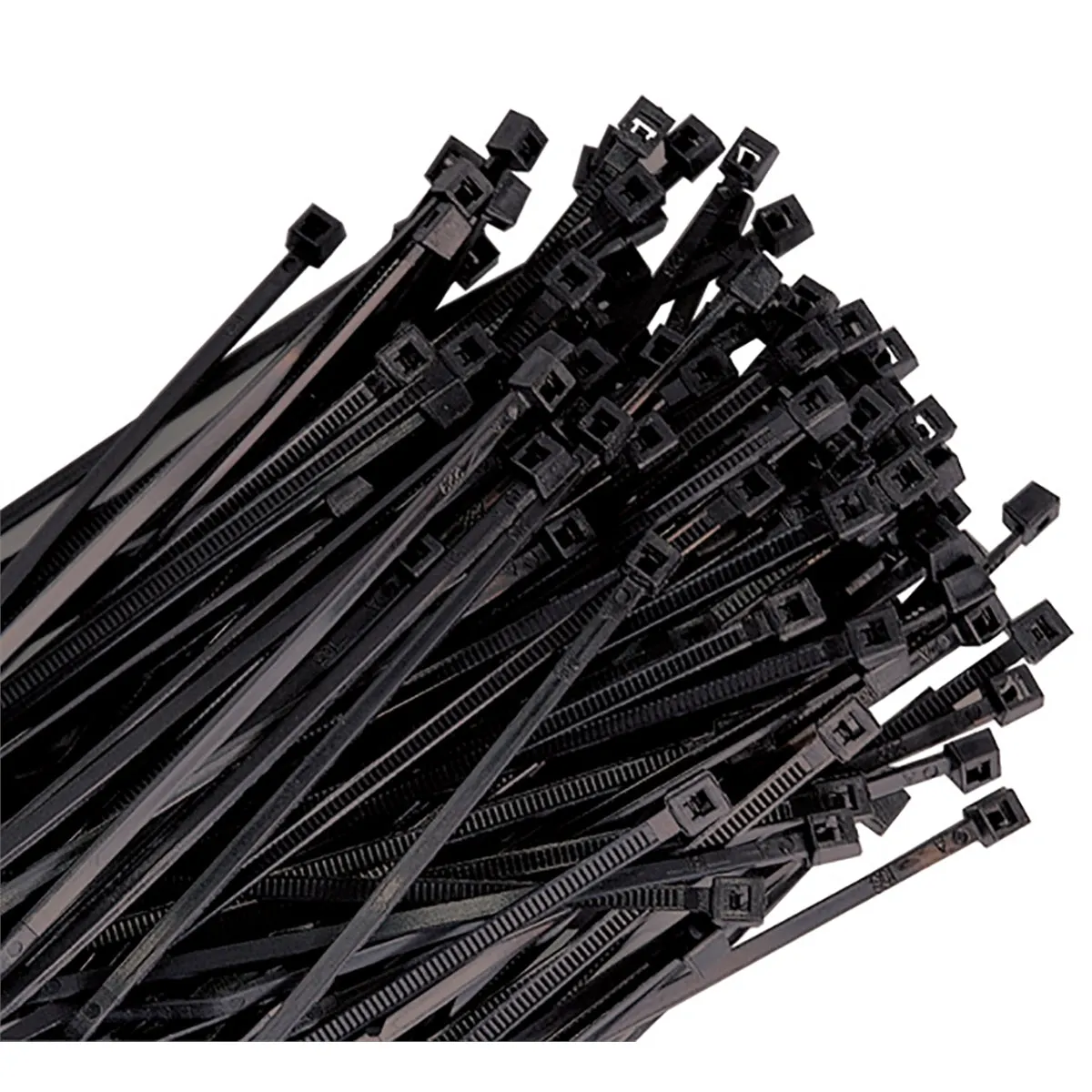 4" Black Nylon Wire Tie, 18 lb Tensile 100/pk
