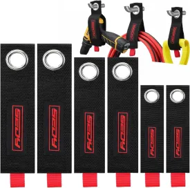 6 Pack Large Heavy Duty Easy-Carry Storage Straps 13",10", 17" Extension Cord Organizer Extendable Cable Ties Strap Loop Hanger Organizer for Cable, Hose, Power Cord, and Rope