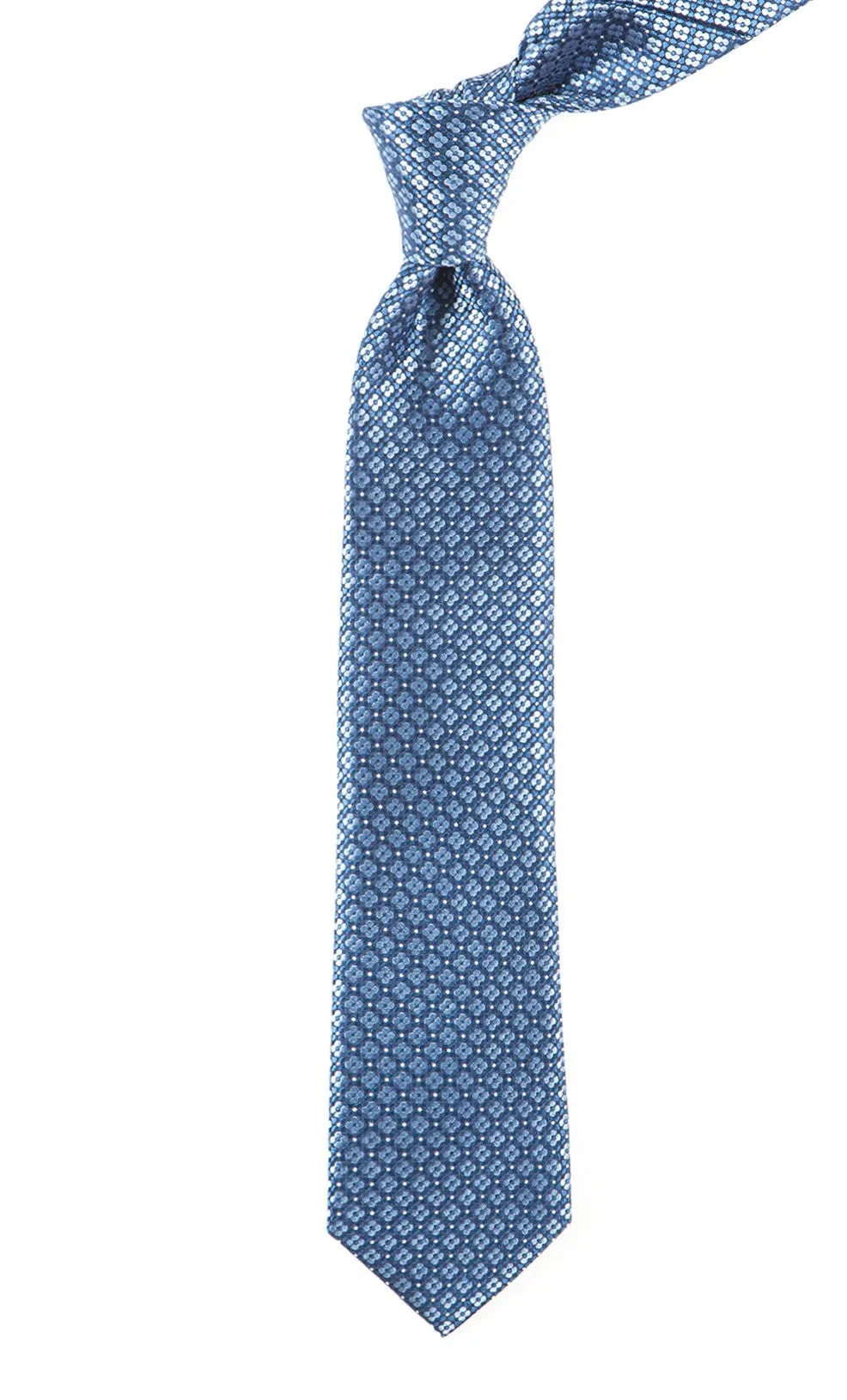 Aerial Geo Light Blue Tie