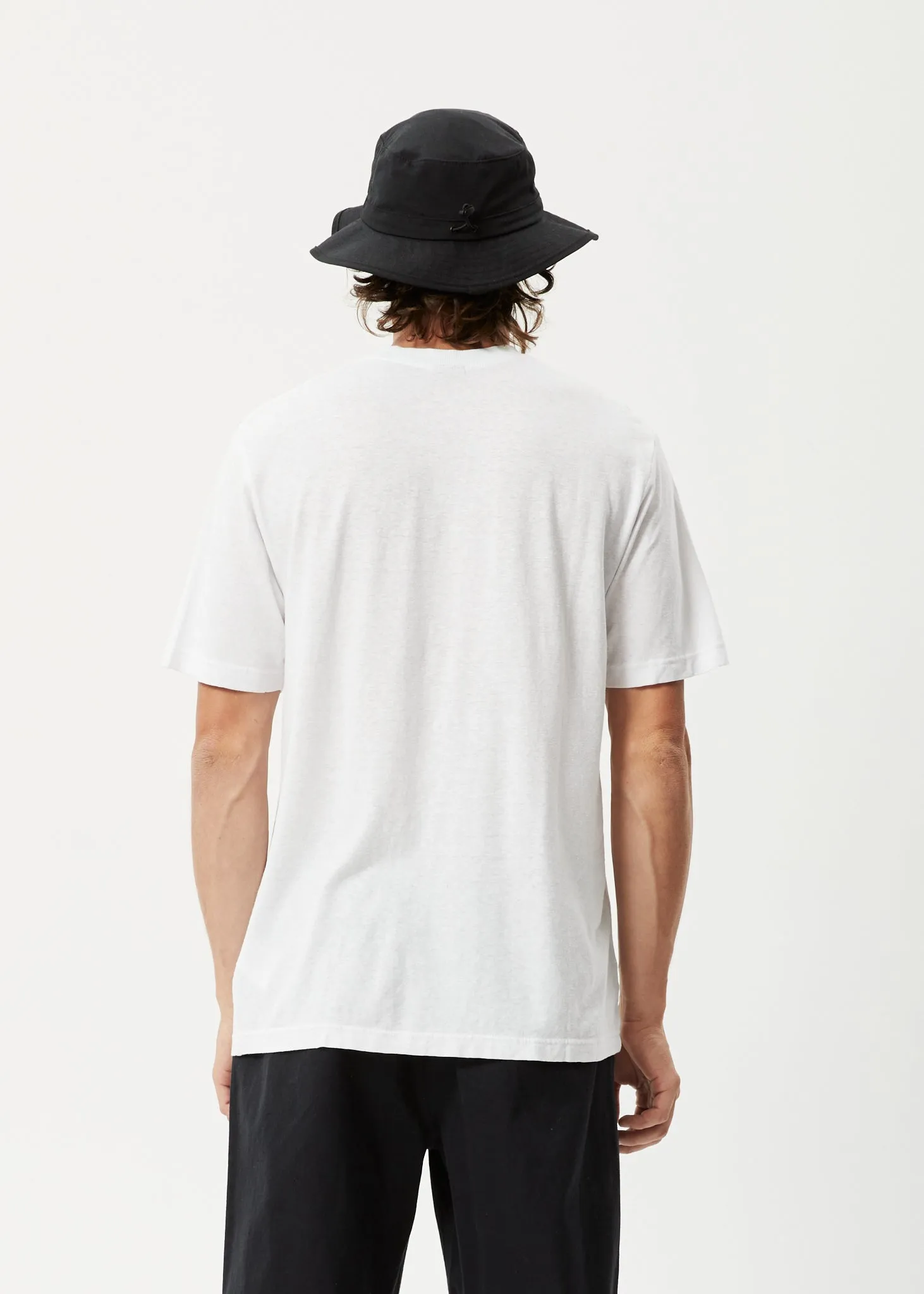 AFENDS Mens Heatwave - Retro Graphic Logo T-Shirt - White