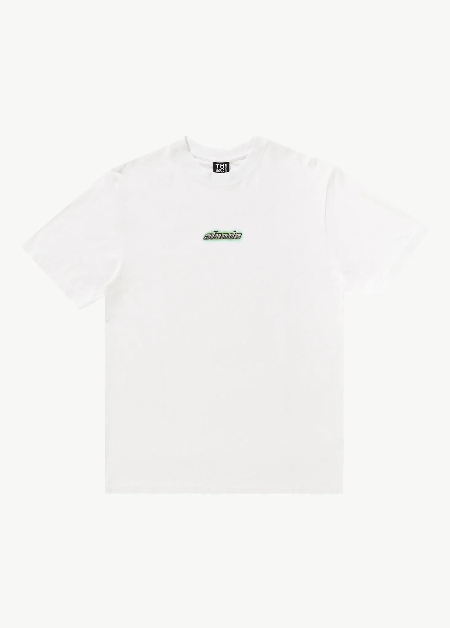 AFENDS Mens Heatwave - Retro Graphic Logo T-Shirt - White