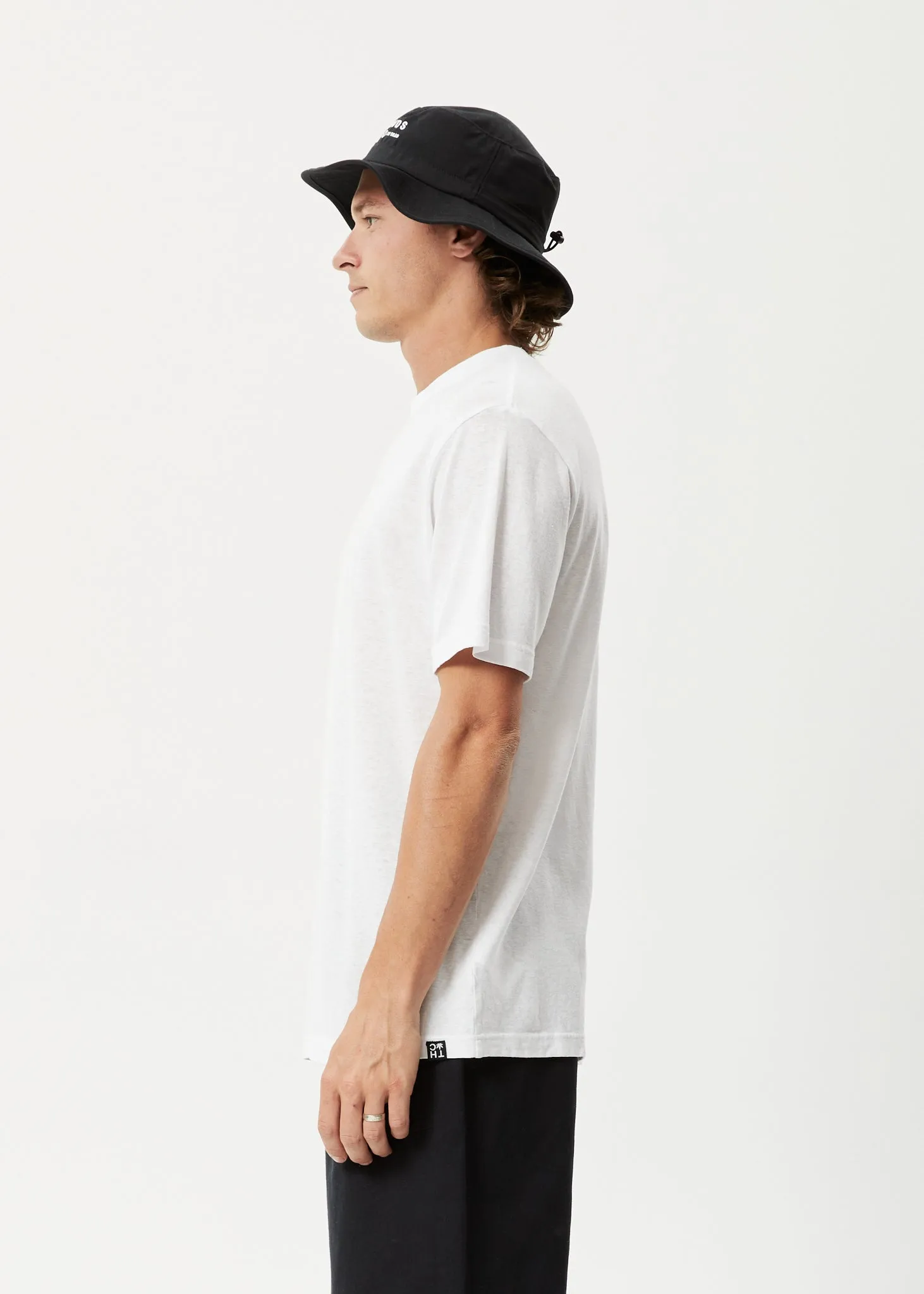 AFENDS Mens Heatwave - Retro Graphic Logo T-Shirt - White