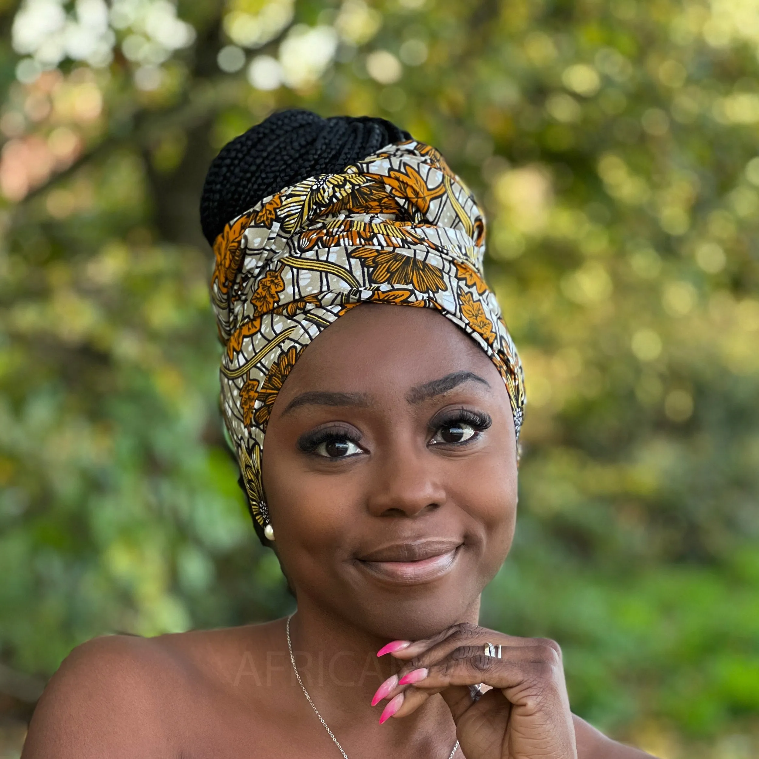 African Beige / headwrap