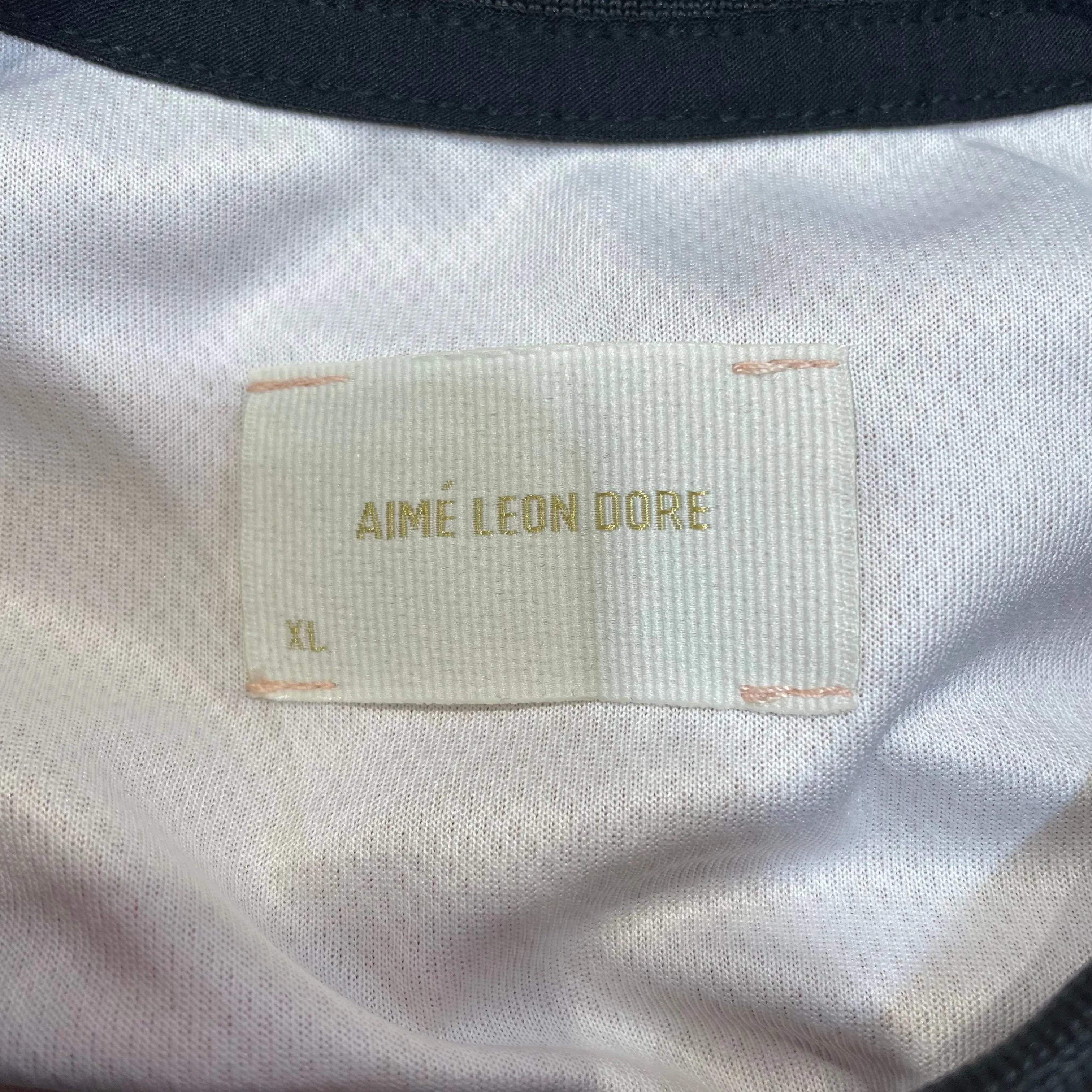 AIME LEON DORE/T-Shirt/XL/Polyester/PNK/Plaid/