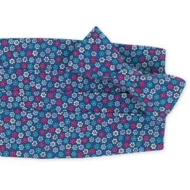 Arcadia: Carolina Cotton Cummerbund Set - Blue