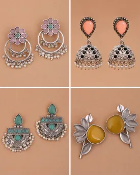 Aryan Combo Earring Set - wxo