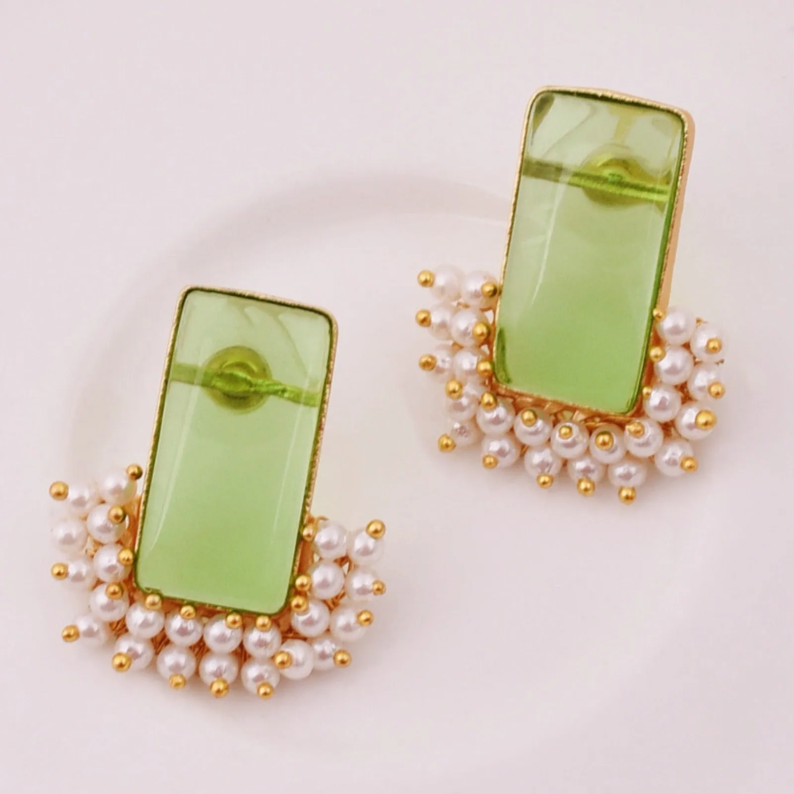 Ashley Matte Gold Studs