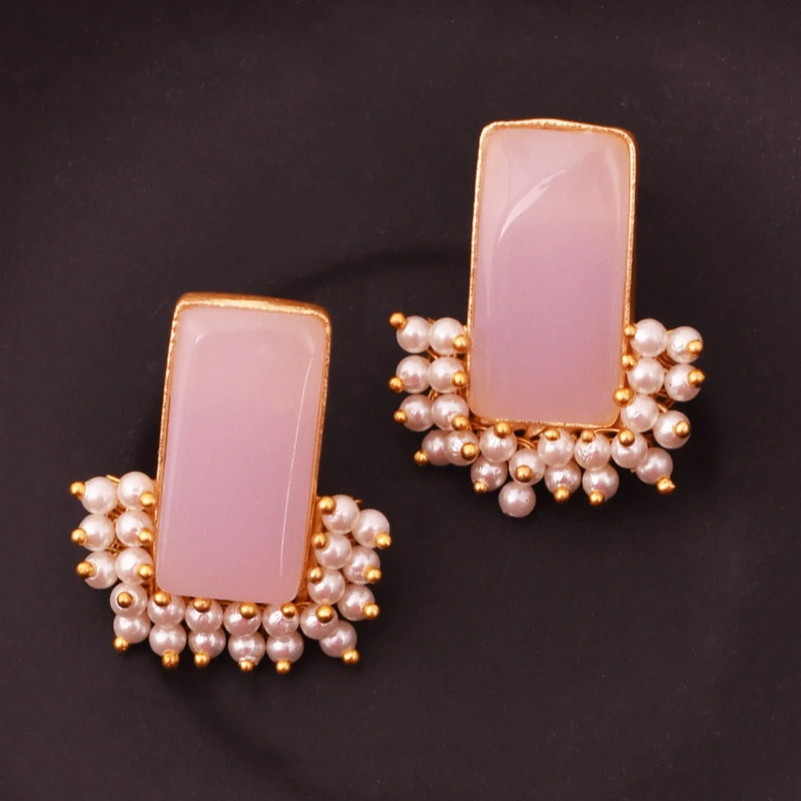 Ashley Matte Gold Studs