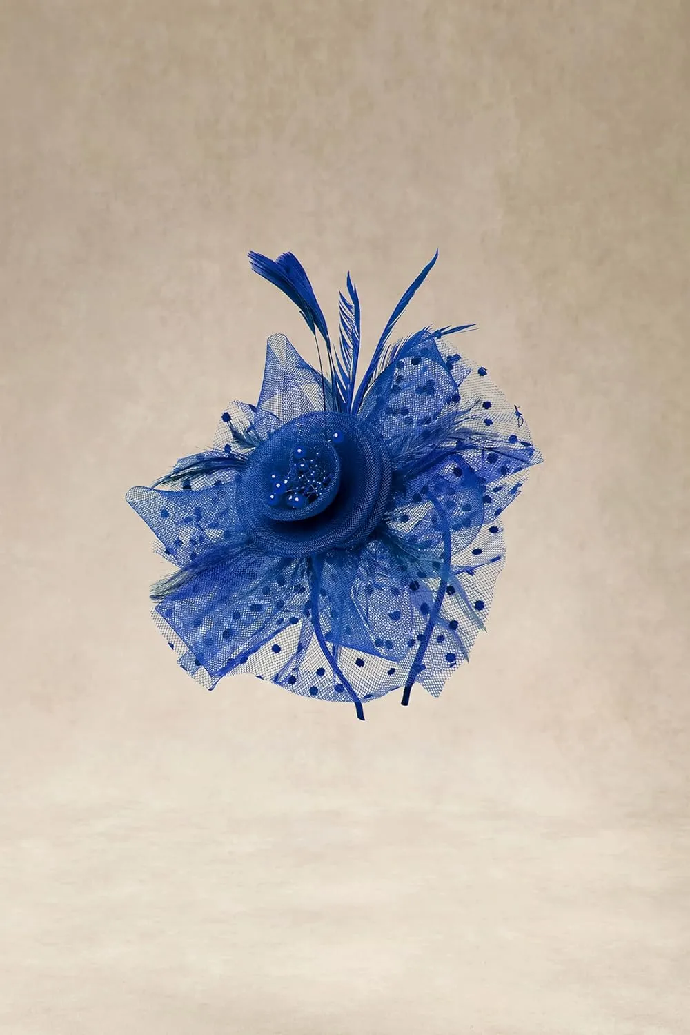 BABEYOND Fascinator Hats for Women Tea Party Hat Kentucky Fascinators Headband Derby Hats Wedding Flower Feathers Hair Clip