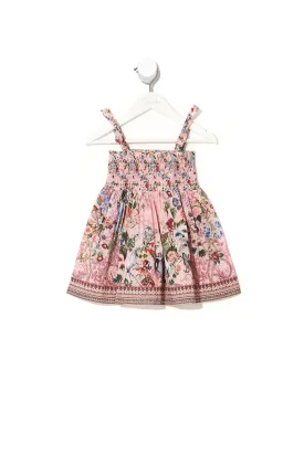 BABIES SHIRRED DRESS YOUNG HEARTS