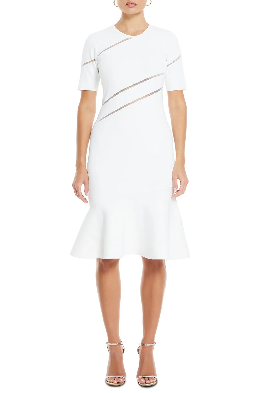 Beth Striped Midi Dress