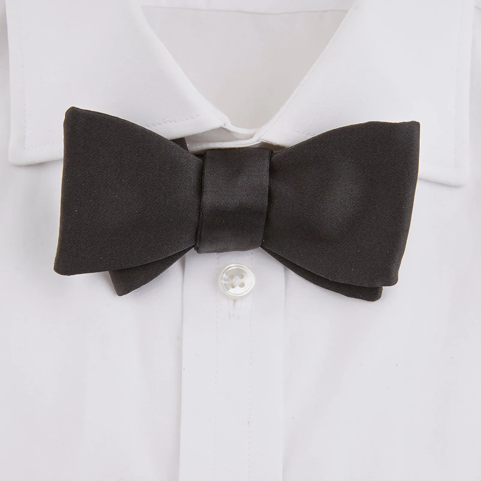 Black Silk Bow Tie