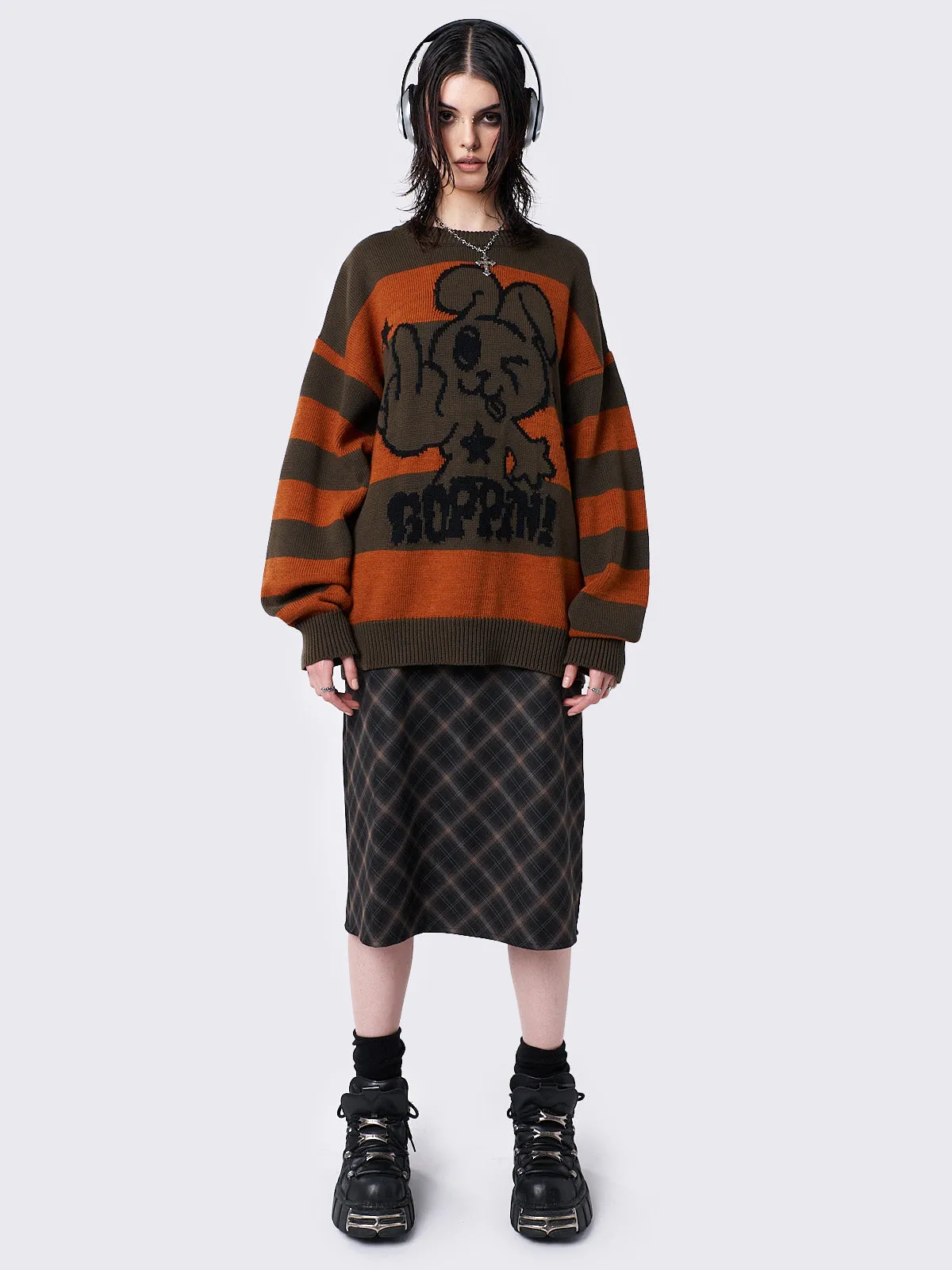 Striped Jacquard Knit Sweater for a Stylish Look