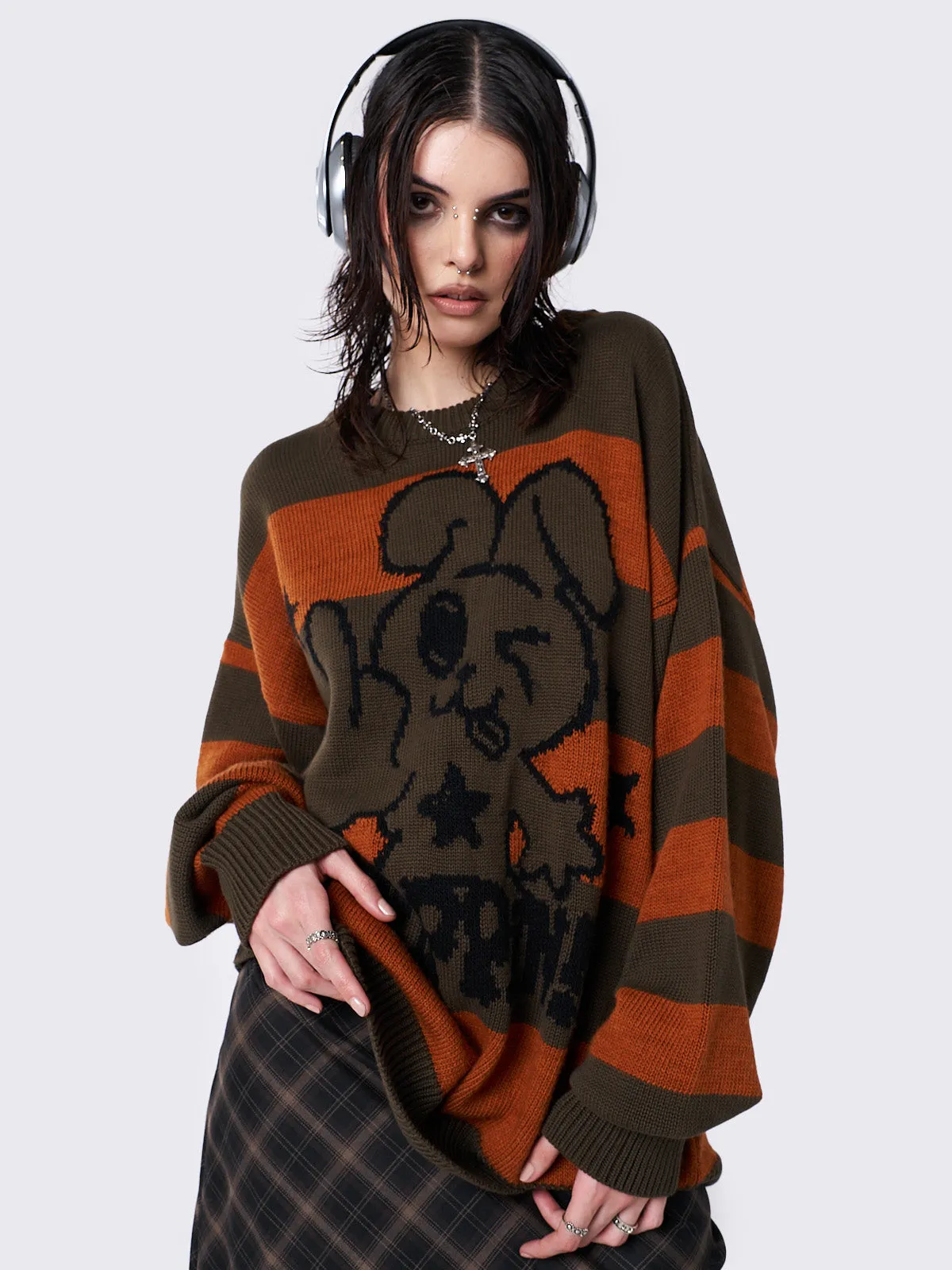 Striped Jacquard Knit Sweater for a Stylish Look