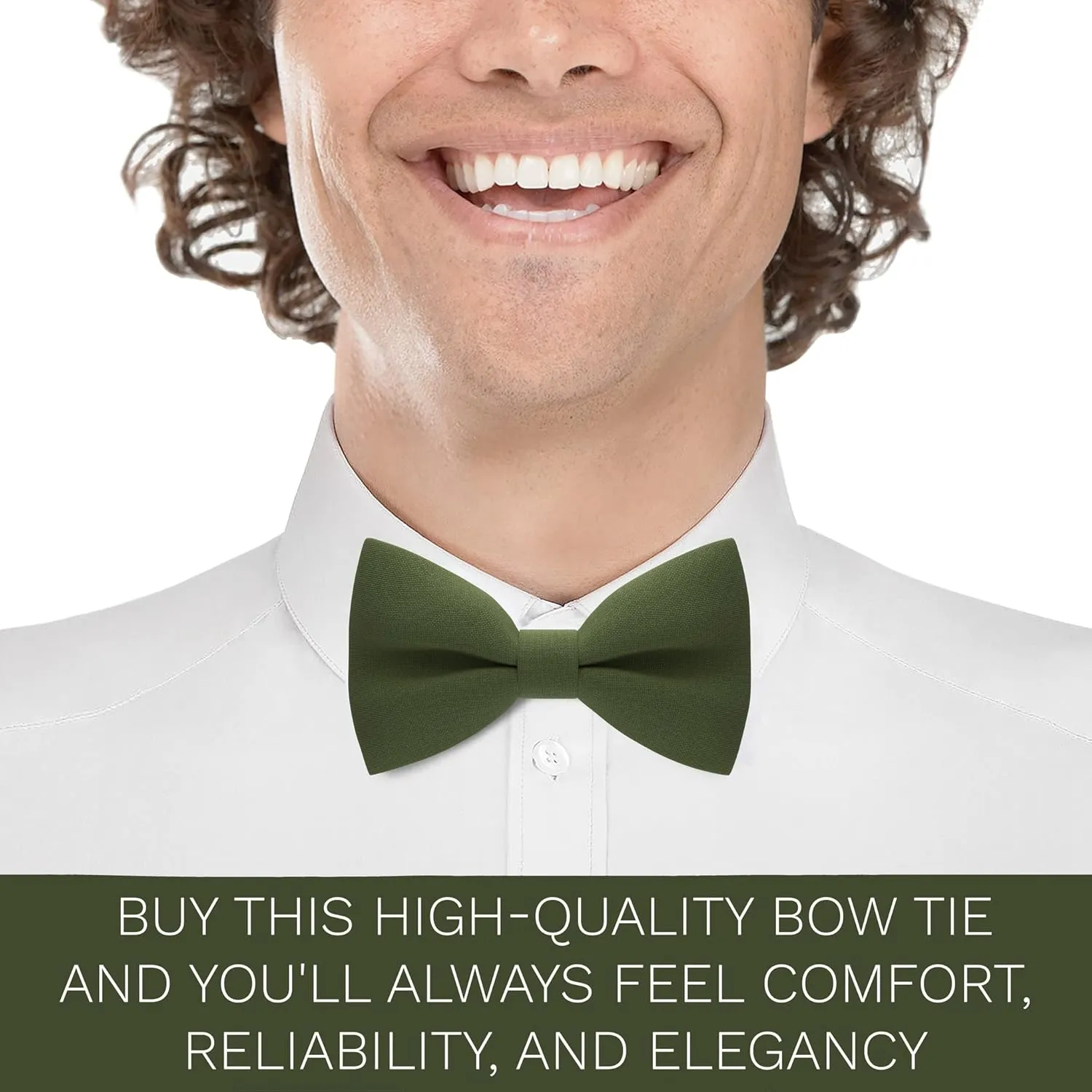 Bow Tie House TM, Mens Bow Ties for any Age Pre-tied Men Bowtie clip on Design for Adults