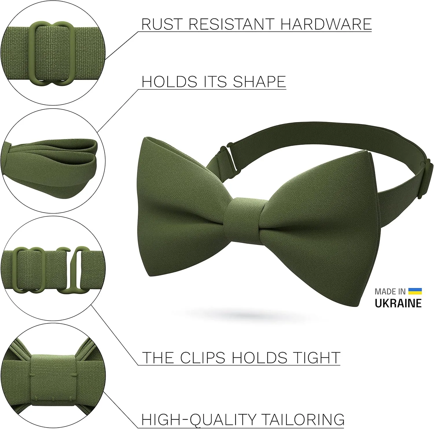 Bow Tie House TM, Mens Bow Ties for any Age Pre-tied Men Bowtie clip on Design for Adults