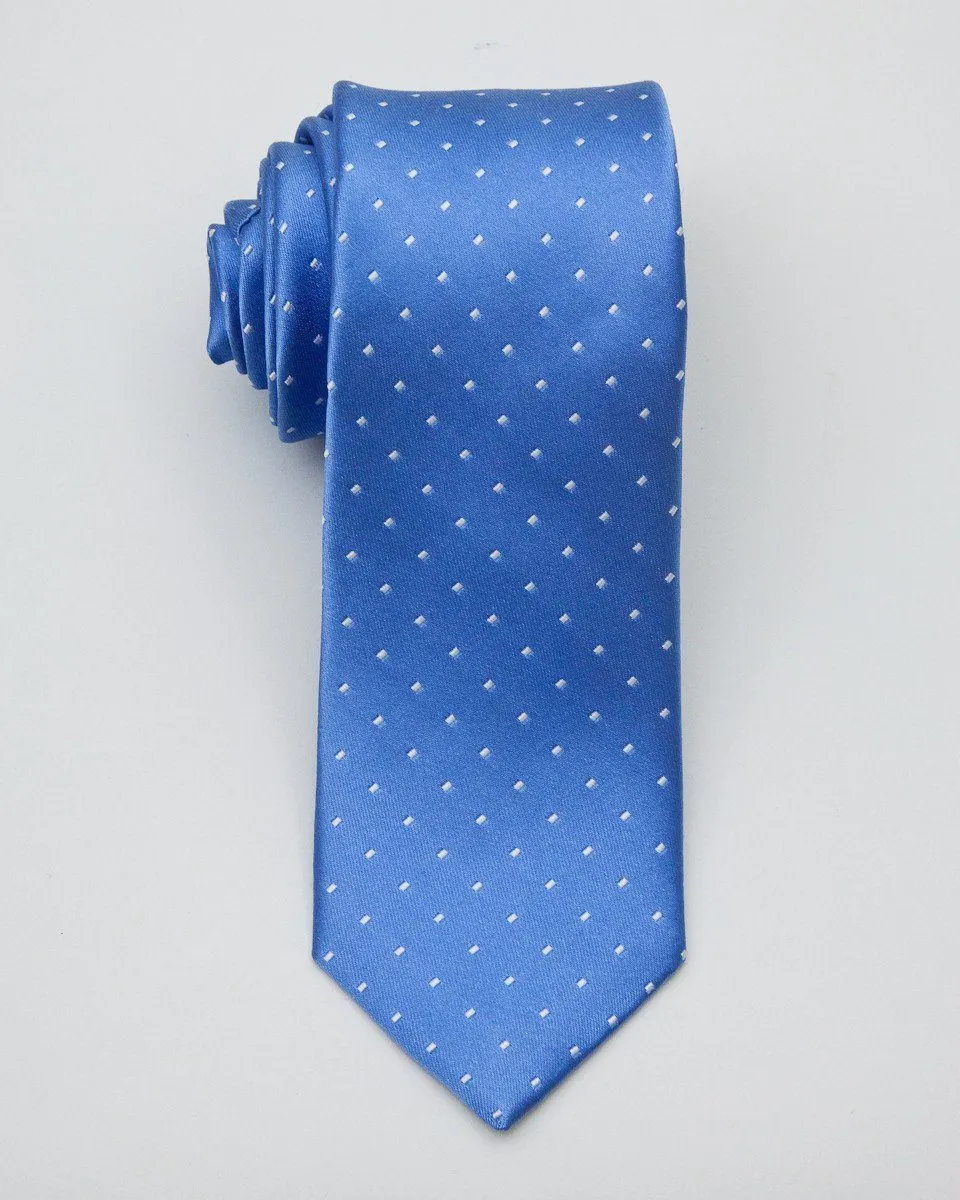 Boy's Tie 20638 Blue/White
