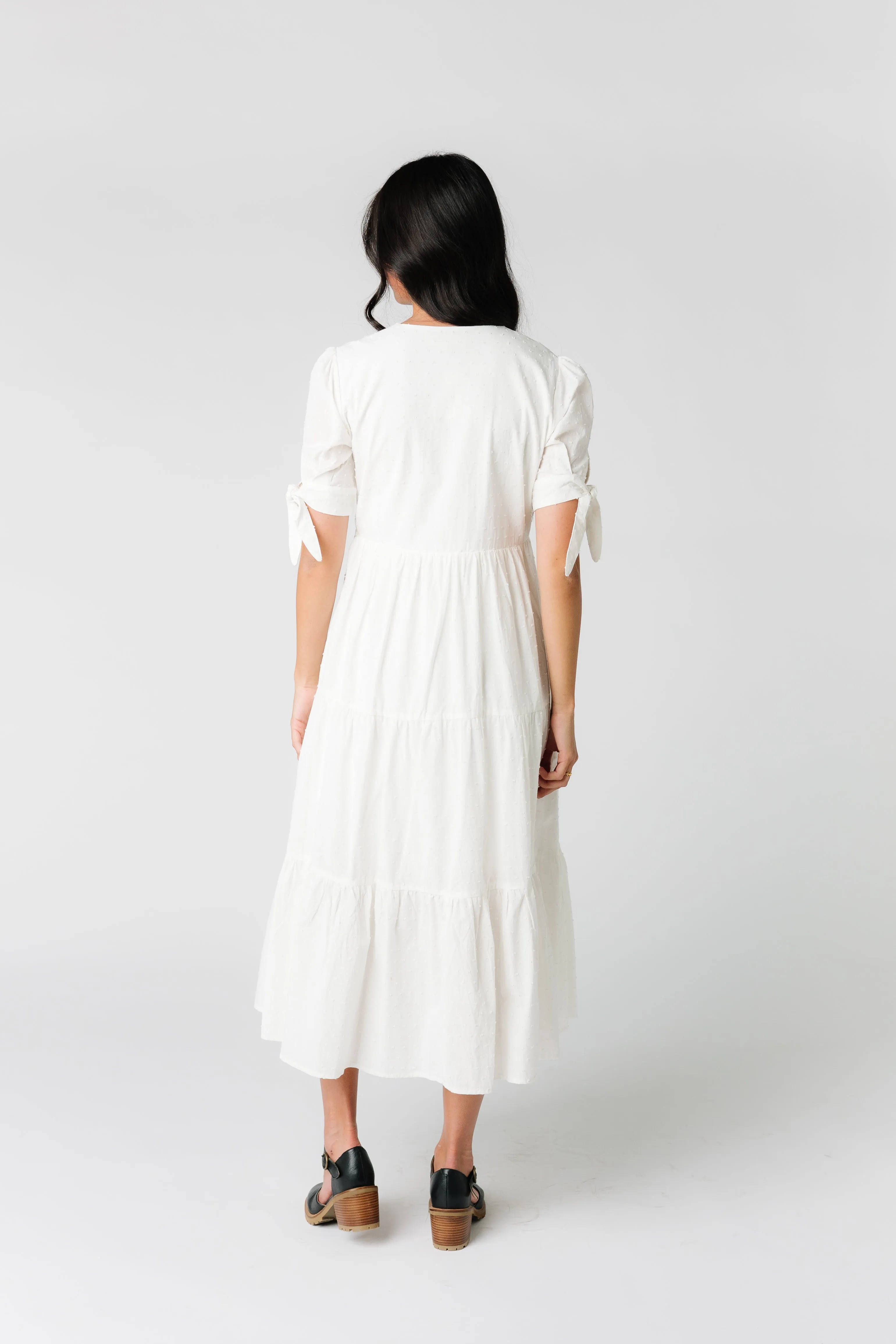 Brass & Roe Claire Tie-Sleeve Dress