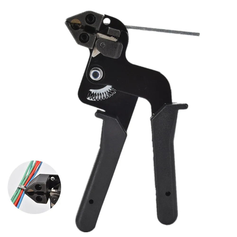 Cable Ties Plier Fastening Strap Cutting Tool Cutter Tension Automatic Zip Gun 304 Stainless Steel Locking Tie Hand Wrap Tool