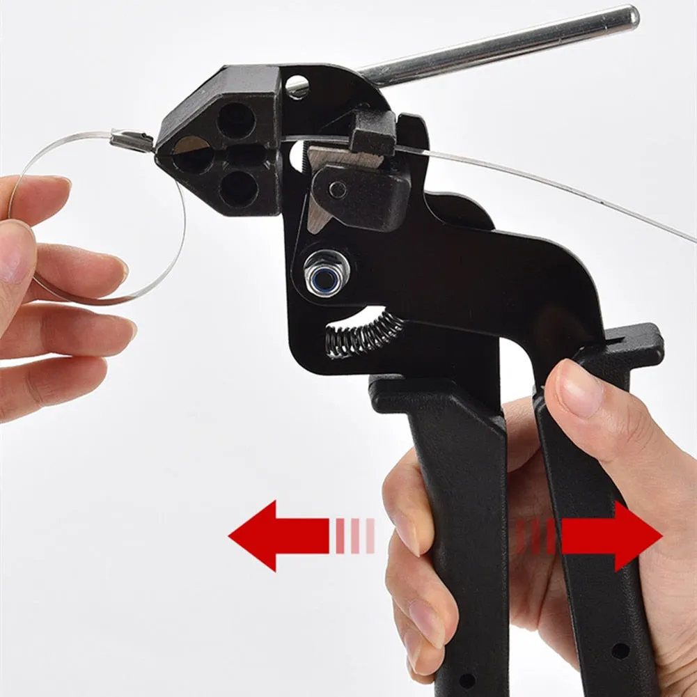 Cable Ties Plier Fastening Strap Cutting Tool Cutter Tension Automatic Zip Gun 304 Stainless Steel Locking Tie Hand Wrap Tool