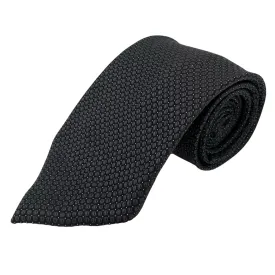CALVIN KLEIN Circular Pattern Silk Tie - Black