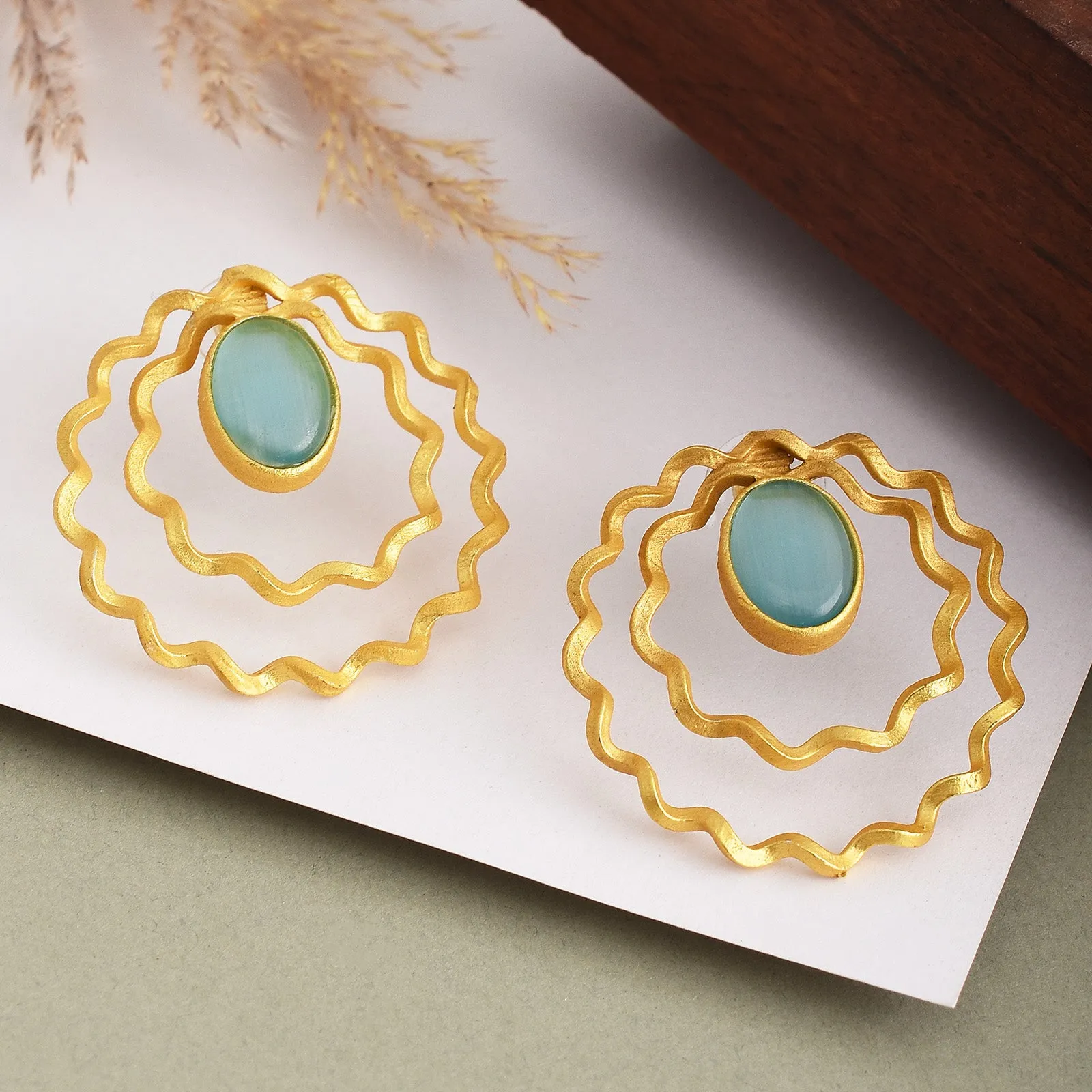 Candice Matte Gold Studs