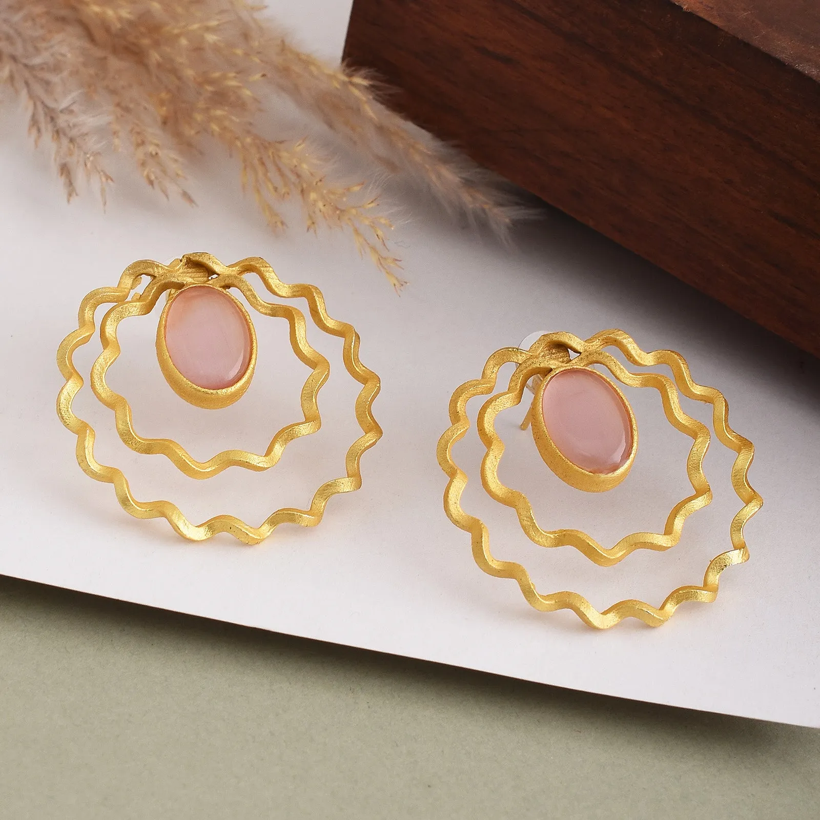Candice Matte Gold Studs