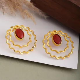 Candice Matte Gold Studs
