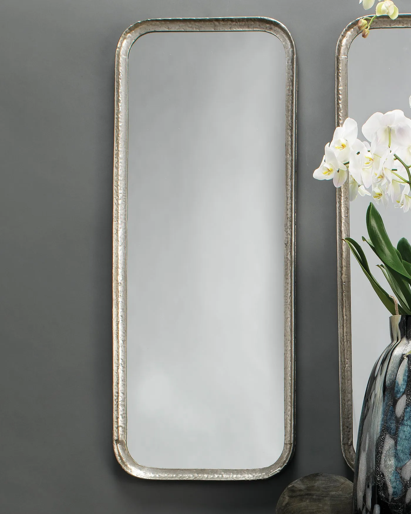 Capital Rectangle Mirror Silver Leaf