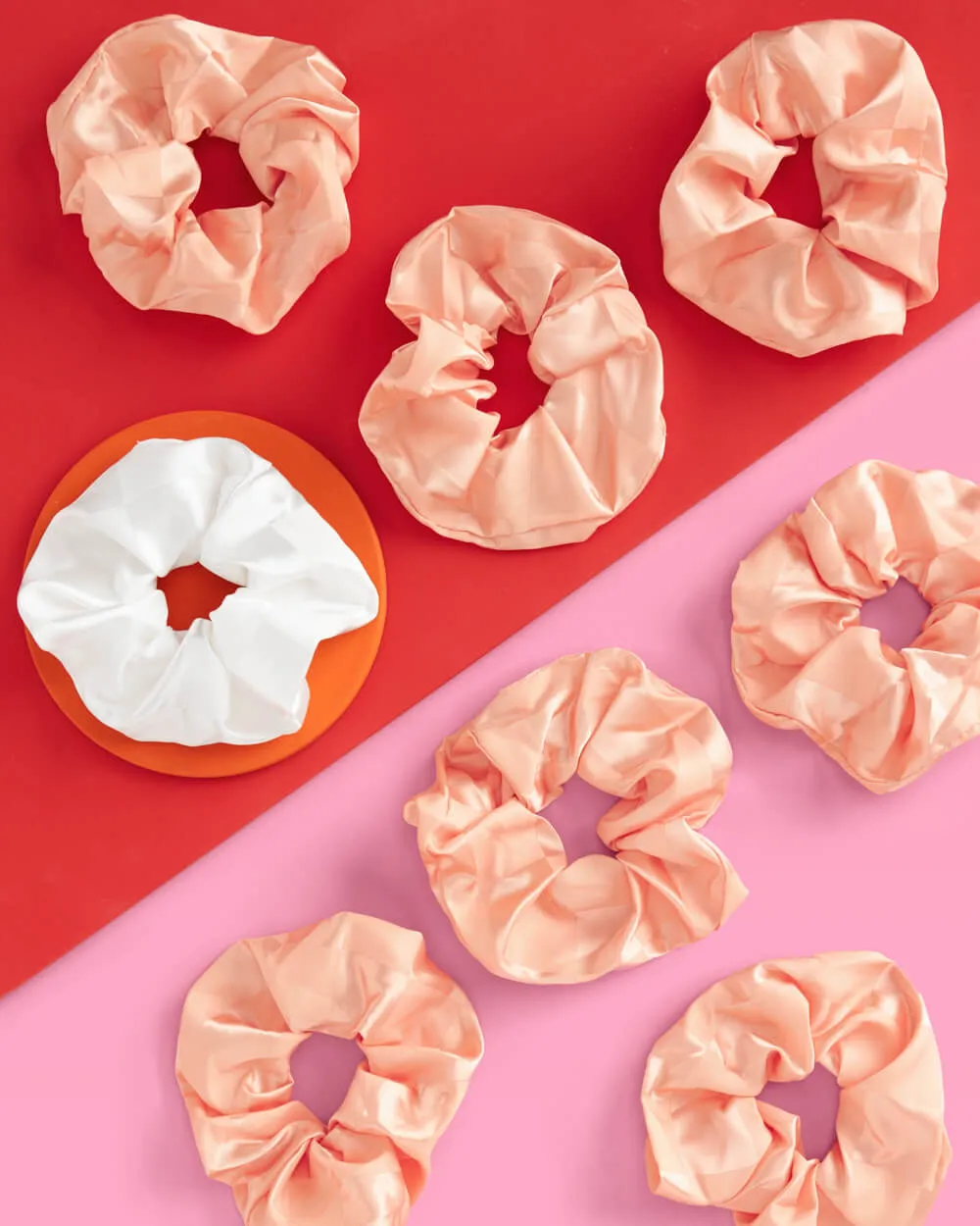 Checked Out Scrunchies - 6 silk scrunchies