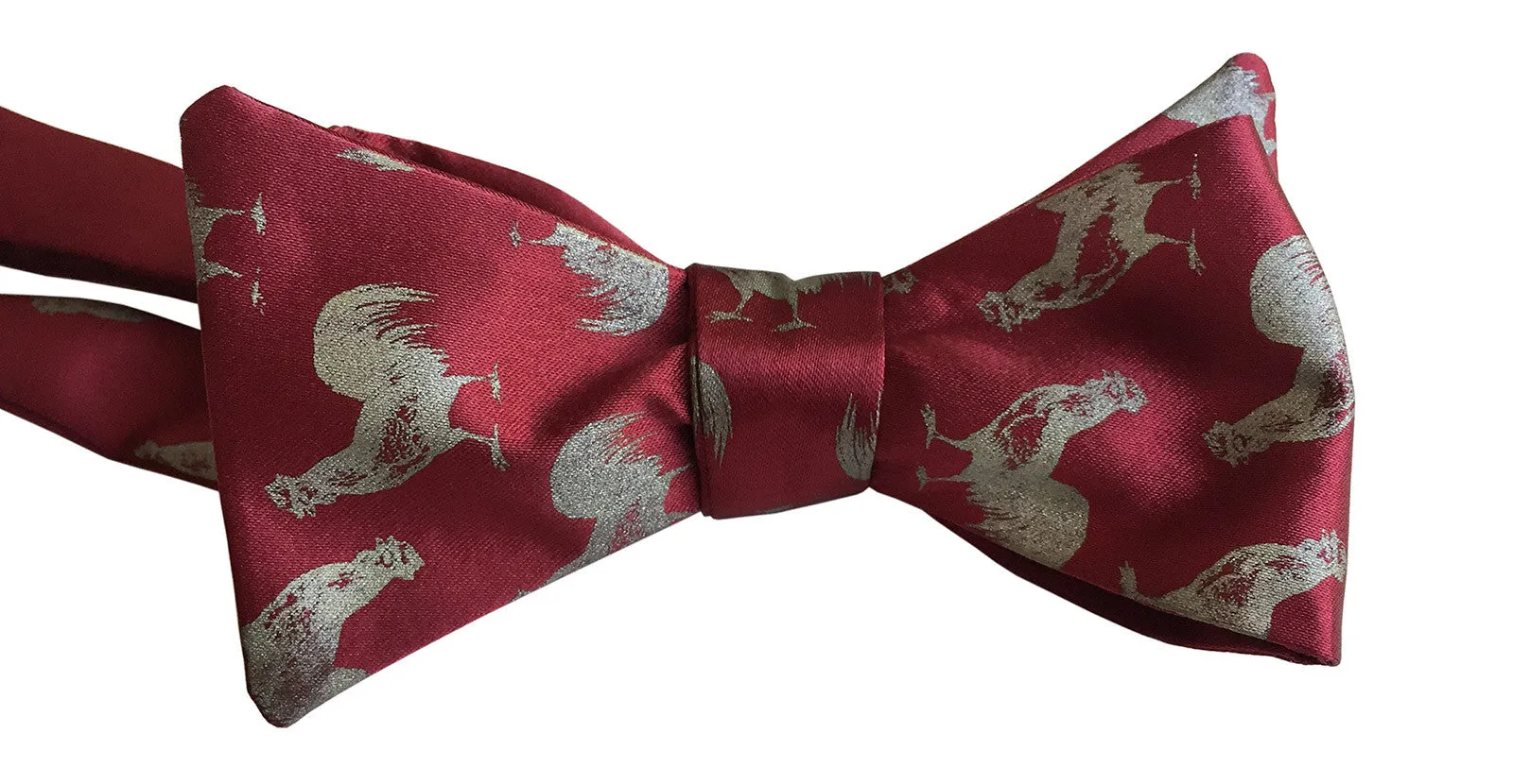 Cock Bow Tie. Rooster Print Bowtie