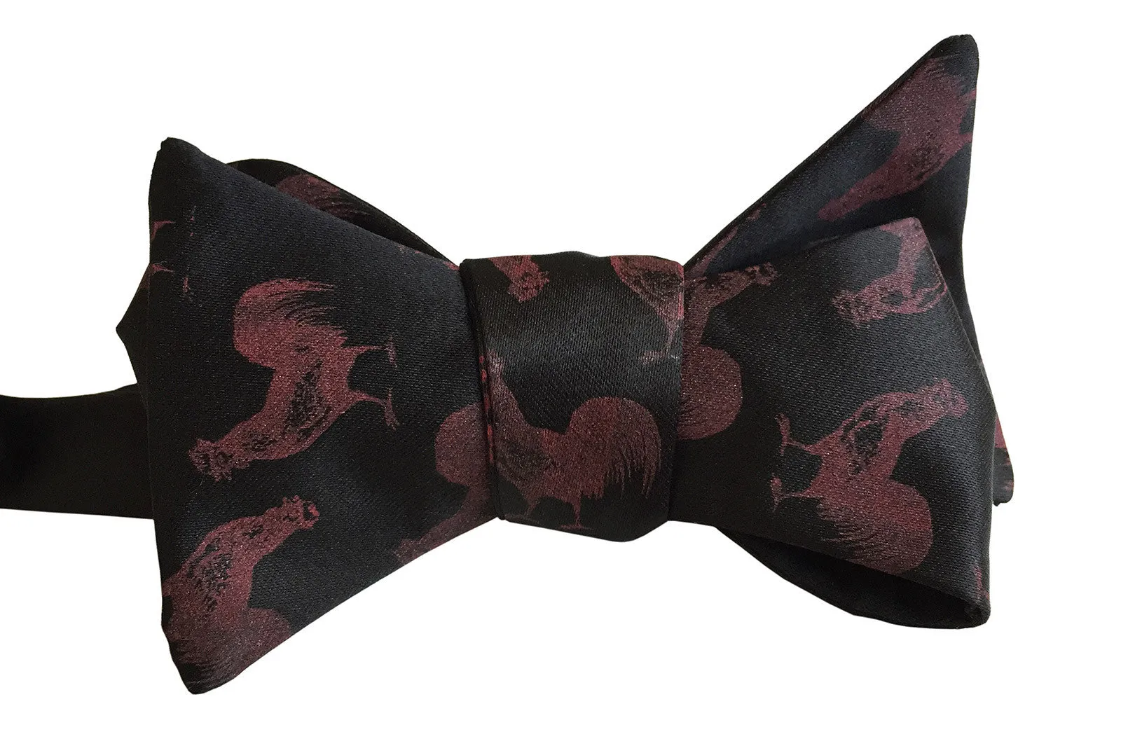 Cock Bow Tie. Rooster Print Bowtie