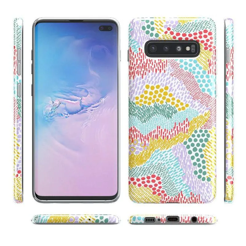 Color Me Happy | Pattern Colorblock Samsung Case