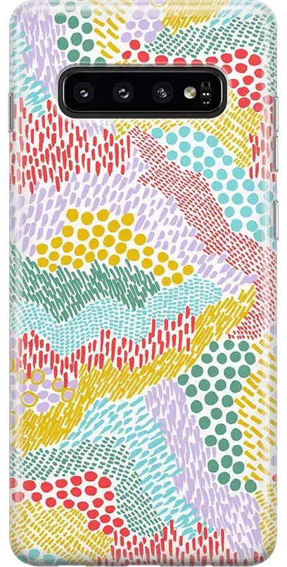 Color Me Happy | Pattern Colorblock Samsung Case