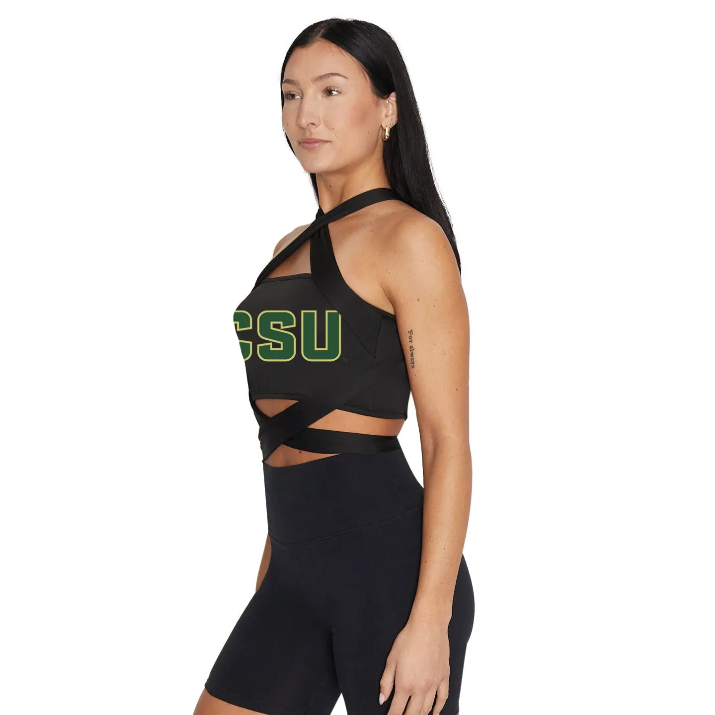 Colorado State Black Multi Way Bandeau Top