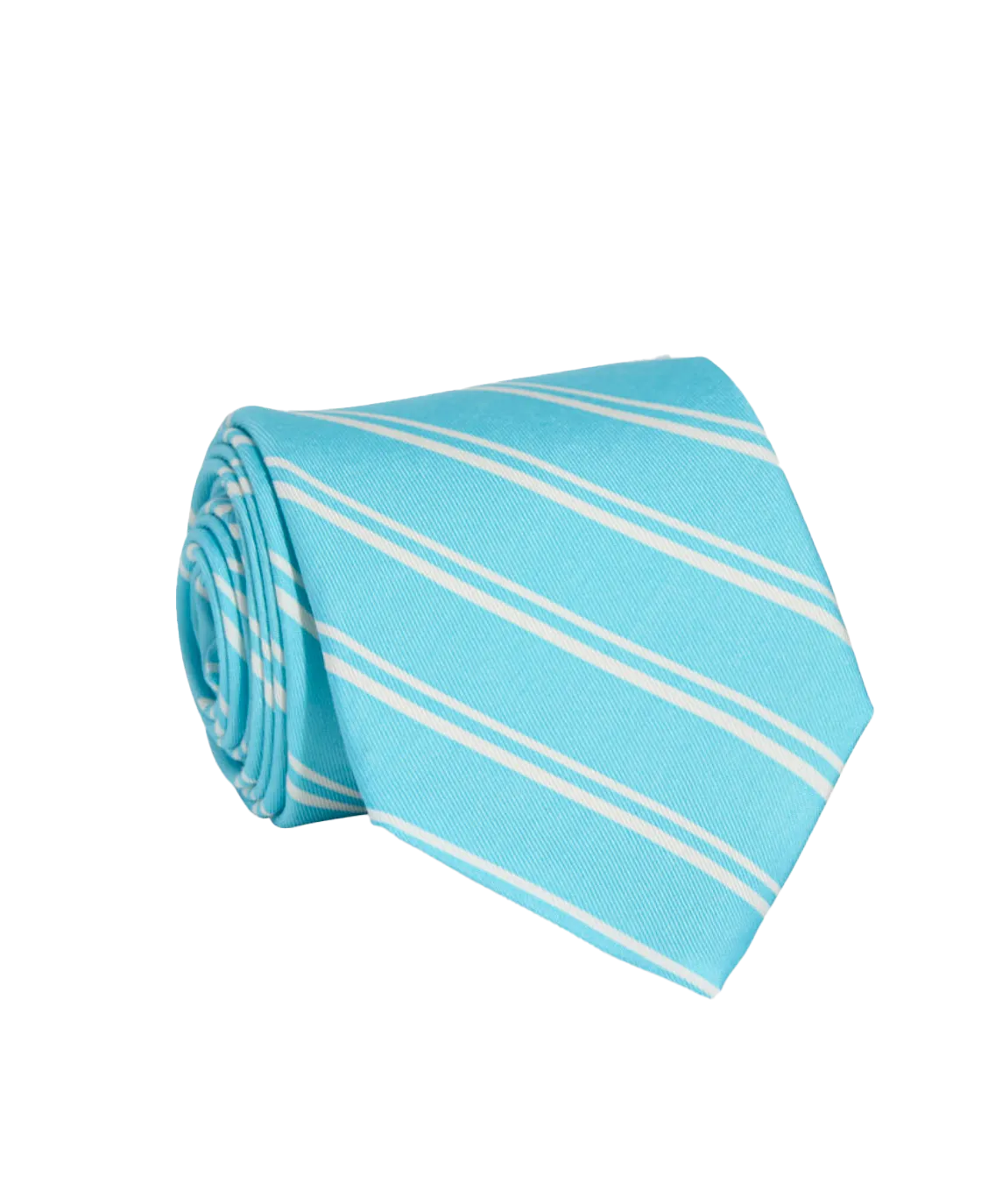 Compo Stripe Printed Tie Mist Blue