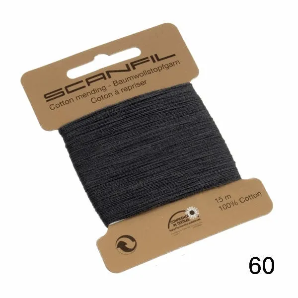 Cotton Scanfil Mending | Darning Thread, Various Colours
