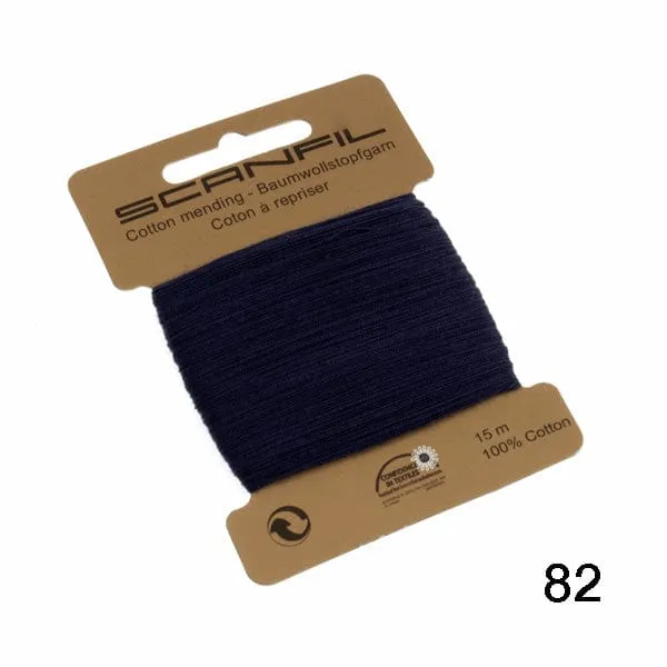 Cotton Scanfil Mending | Darning Thread, Various Colours