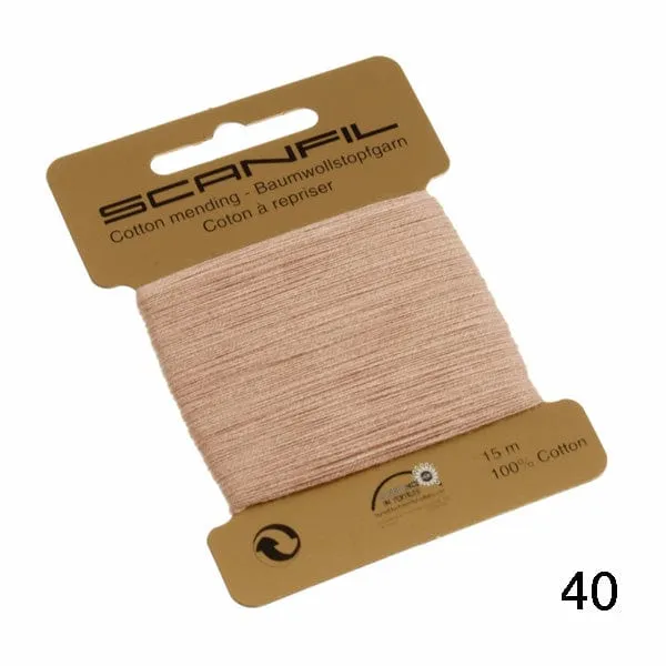 Cotton Scanfil Mending | Darning Thread, Various Colours