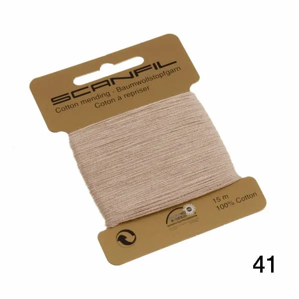 Cotton Scanfil Mending | Darning Thread, Various Colours