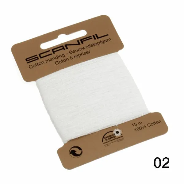 Cotton Scanfil Mending | Darning Thread, Various Colours