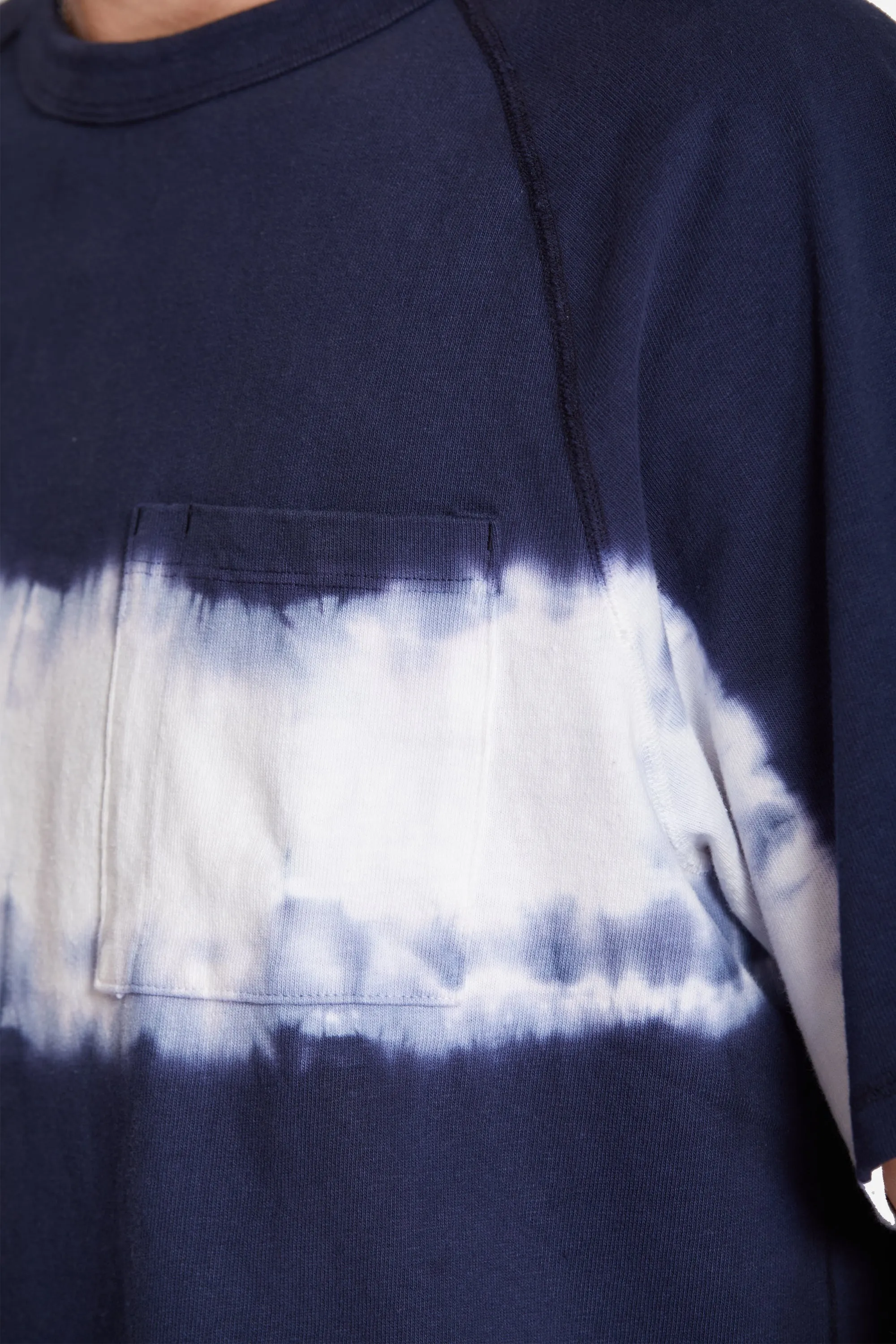 Cover Stitch T-Shirt Tie Dye Dark Navy