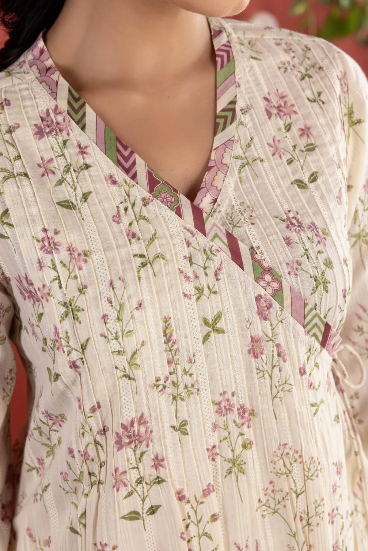 Cream Botanical Angarkha