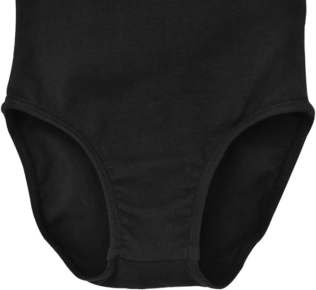 Dancina Short Sleeve Ballet Leotard for Girls Ages 2-10 (Cotton)